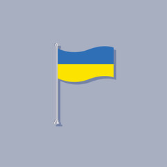 Illustration of Ukraine flag Template