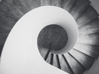 Spiral staircase curve Modern Architecture details perspective