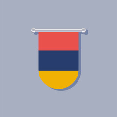 Illustration of Armenia flag Template