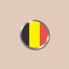 Fototapeta premium Illustration of Belgium flag Template