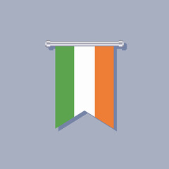 Illustration of Ireland flag Template