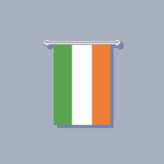 Illustration of Ireland flag Template