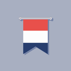 Illustration of Netherlands flag Template