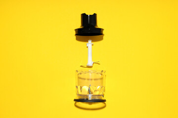 Concept of cooking food with blender, cooking accessories