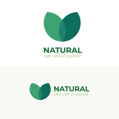 Natural concept Logo template. suitable for your company in the nature field