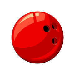 Bowling ball on a white background.
