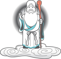 仙人　握り拳　全身