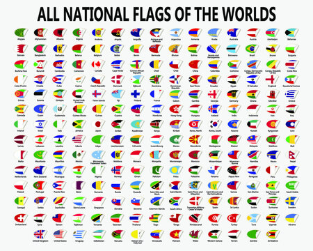 All national flags countries of the world.

