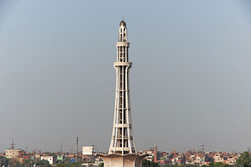 Obraz premium Minar-e-Pakistan in Lahore, Punjab province, Pakistan