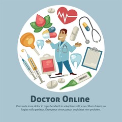 Obraz premium Medicine and treatment healthcare pills and medical tools pharmacy vector