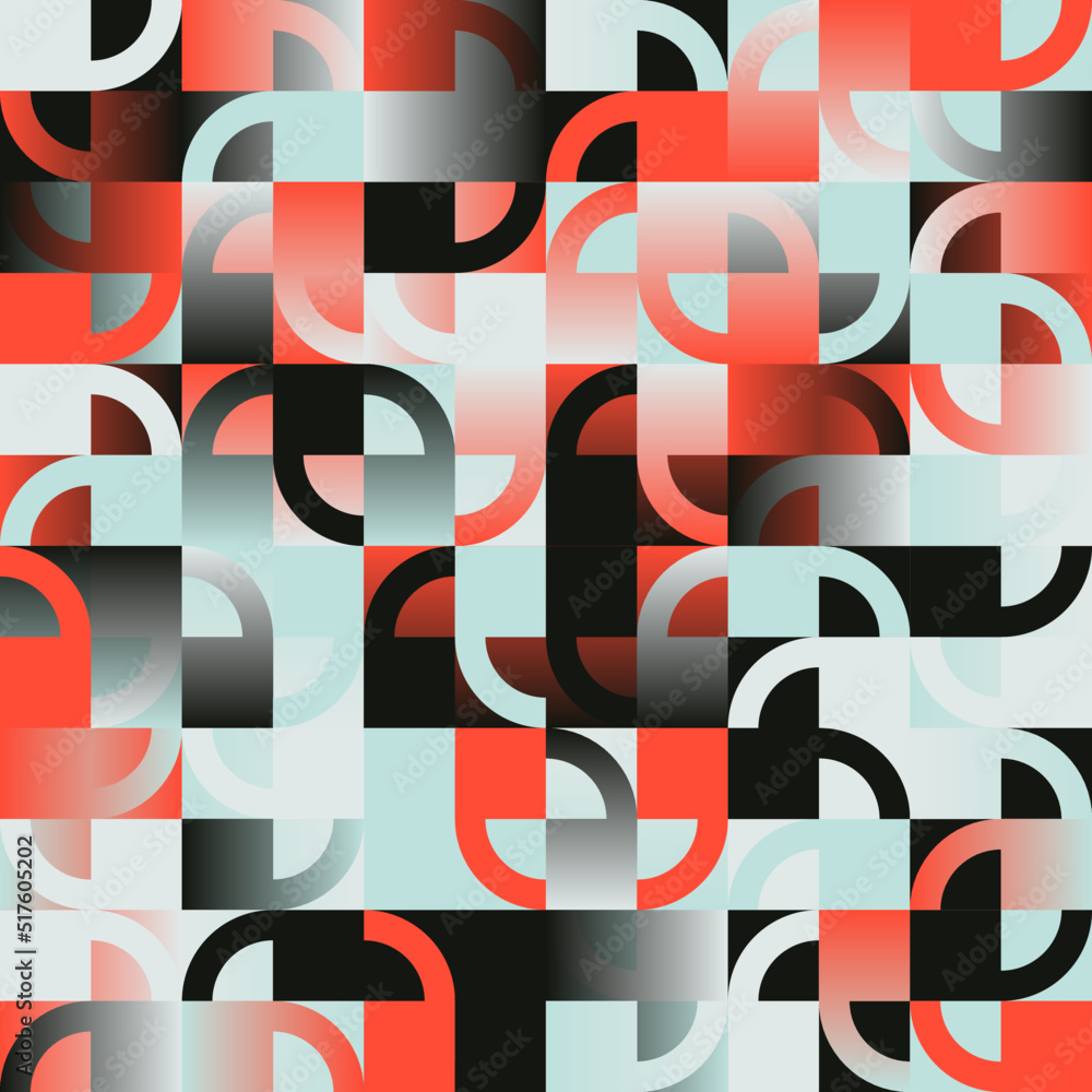 Poster futuristic abstract geometric vector graphics background made with color gradient and minimalist geo