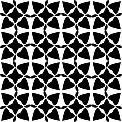 Fototapeta premium Abstract Black White Seamless pattern. Modern stylish texture with Bold stripes. Geometric abstract background.Cute abstract geometric shape pattern design in black and white. Repeat seamless.