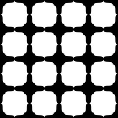 Naklejka premium Abstract Black White Seamless pattern. Modern stylish texture with Bold stripes. Geometric abstract background.Cute abstract geometric shape pattern design in black and white. Repeat seamless.