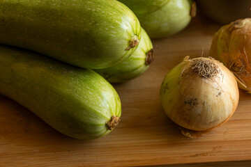 fresh ripe organic vegetables on wooden surface. top view