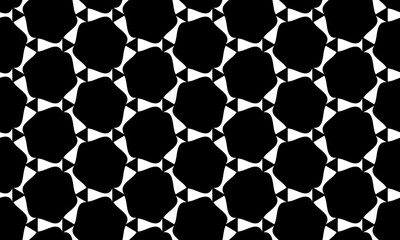 Obraz premium Seamless pattern with oblique black bands.Modern geometric background.Seamless square abstract pattern.Repeat diamond shapes background with black and white elements.Abstract geometric pattern.