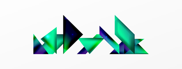 Abstract background. Simple color geometric shapes composition with 3d effect, lights and shadows. Vector Illustration For Wallpaper, Banner, Background, Card, Book Illustration, landing page