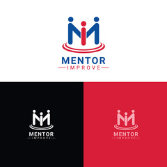 Mentor Improve Logo Illustration . Suitable for your company