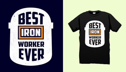 Fototapeta na wymiar Ironworker welder t shirt design vector
