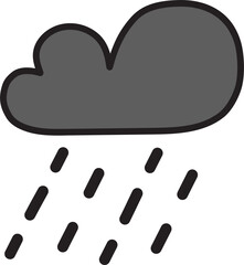 rain cloud vector