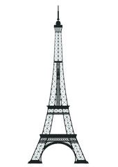 エッフェル塔 パリ Eiffel Tower sketch drawing. Paris,France vector illustration