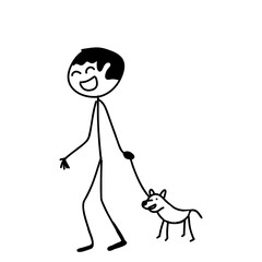 child and dog