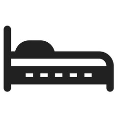 Bed Icon Glyph