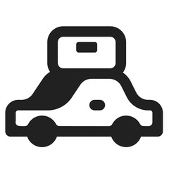 Travel Bus Icon Glyph