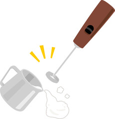 ミルクフォーマーで作ったフォームミルク