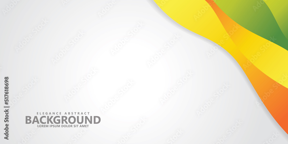 Poster abstract background with wave style and dynamic colorful effect