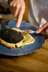 Fresh and tasty Kyiv-style chicken cutlet