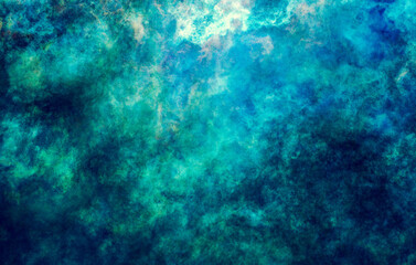 Fototapeta na wymiar Fantasy blue water abstract background
