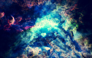 Obraz premium Magical nebula abstract background, artistic texture