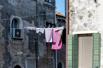 scented and colored hanging clothes that flutter in the sun and in the wind