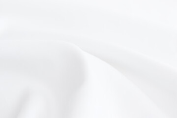 abstract white fabric background with soft be used as a background