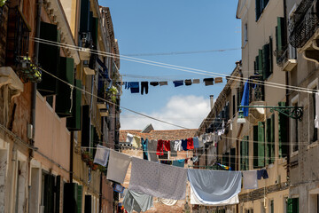 scented and colored hanging clothes that flutter in the sun and in the wind