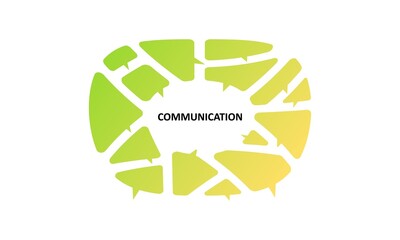 Speech bubbles logo, communication concept, social media, networking, business, Marketing , forum, review, chat. vector illustration