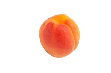 juicy apricot on a white background. sweet peach on the table. white plum on a light texture. fruit growing concept. healthy food illustration