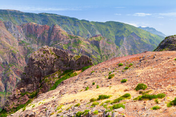 Mountain landscape of Madeira Island, Portugal.