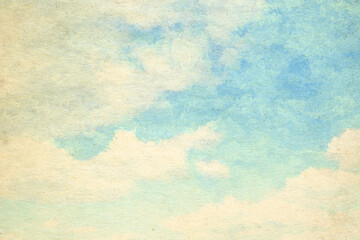 vintage watercolor clouds