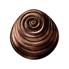 Watercolor chocolate vector design