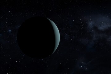 Uranus is one of the planets in the solar system. 3d illustration