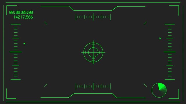 照準　FPS　緑　背景透過