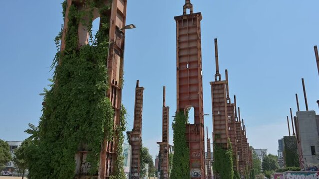 Industrial archeology in the Dora park in Turin