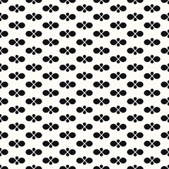 Vector Geometric Seamless Monochrome Pattern