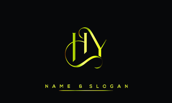 HY,  YH,  H,  Y   Abstract  Letters  Logo  Monogram