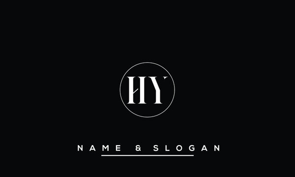 HY,  YH,  H,  Y   Abstract  Letters  Logo  Monogram