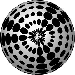 3d Abstract . Texture with wavy, billowy lines. Optical art background. Wave design black and white. Digital image with a psychedelic stripes. Vector illustration