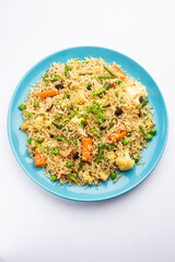 Tahri, tehri, tehiri or tahari is an Indian one pot meal made using mixed Vegetables and Rice