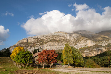 Mountain refuge of Gabardito, Hecho valley, western valleys, Pyrenean mountain range, province of...