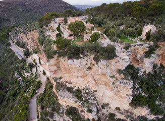 Sanctuaries of Gracia and Sant Honorat, Puig de Randa, Algaida, Mallorca, balearic islands, spain,...